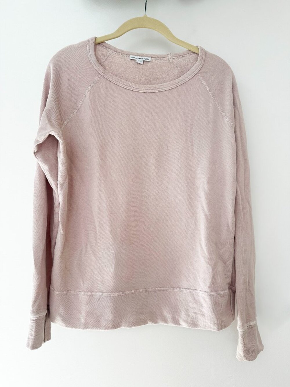 James Perse LA Standard Pink Cotton Sweatshirt